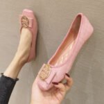 spring bean shoes pregnant women's one-step low-mouth driving shoes all-match for all seasons