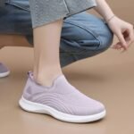 Women's spring new slip-on shoes, casual walking shoes, fashionable custom sports shoes