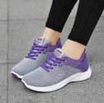 Women's new breathable sports shoes, lightweight and comfortable single shoes, fly woven shallow shoe - Image 2