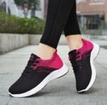 Women's new breathable sports shoes, lightweight and comfortable single shoes, fly woven shallow shoe