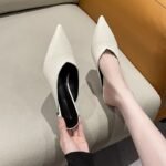Women's Summer Fashionable Slippers with Pointed Toe, Stiletto Heel, Mules, Versatile, Perfect for Wearing - Image 7