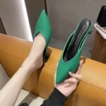 Women's Summer Fashionable Slippers with Pointed Toe, Stiletto Heel, Mules, Versatile, Perfect for Wearing - Image 4
