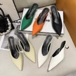 Women's Summer Fashionable Slippers with Pointed Toe, Stiletto Heel, Mules, Versatile, Perfect for Wearing - Image 2