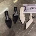 r new Baotou semi-drag versatile fashion pointed thin with high-heeled shoes - Image 7