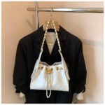 Popular Small Fragrant Style Quilted Chain Bag for Women 2025 New Large Capacity Bucket Bag Single Shoulder Armpit Bag Motorcycle Bag - Image 10