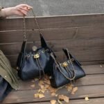 Popular Small Fragrant Style Quilted Chain Bag for Women 2025 New Large Capacity Bucket Bag Single Shoulder Armpit Bag Motorcycle Bag - Image 9
