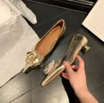 40 SIZE Lady French Kitten Heel Single Shoes for Women - Image 2